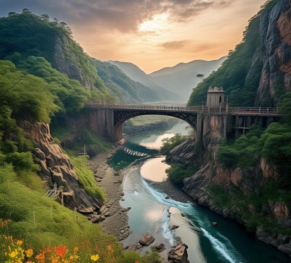龙庆峡水坝绝美探秘，五大不容错过的景点揭秘,龙庆峡水坝绝美探秘，五大不容错过的景点揭秘,景点,风光,自然,第1张